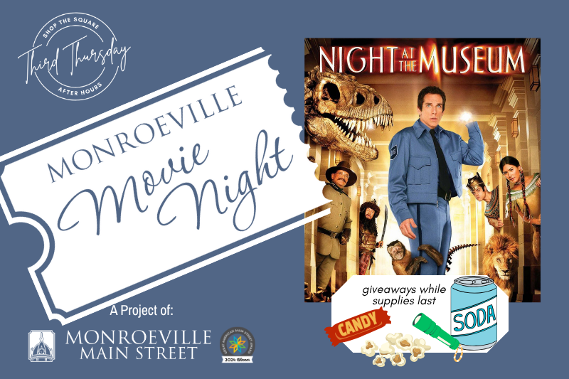 Event Image for Main Street Movie Night - Night at the Museum